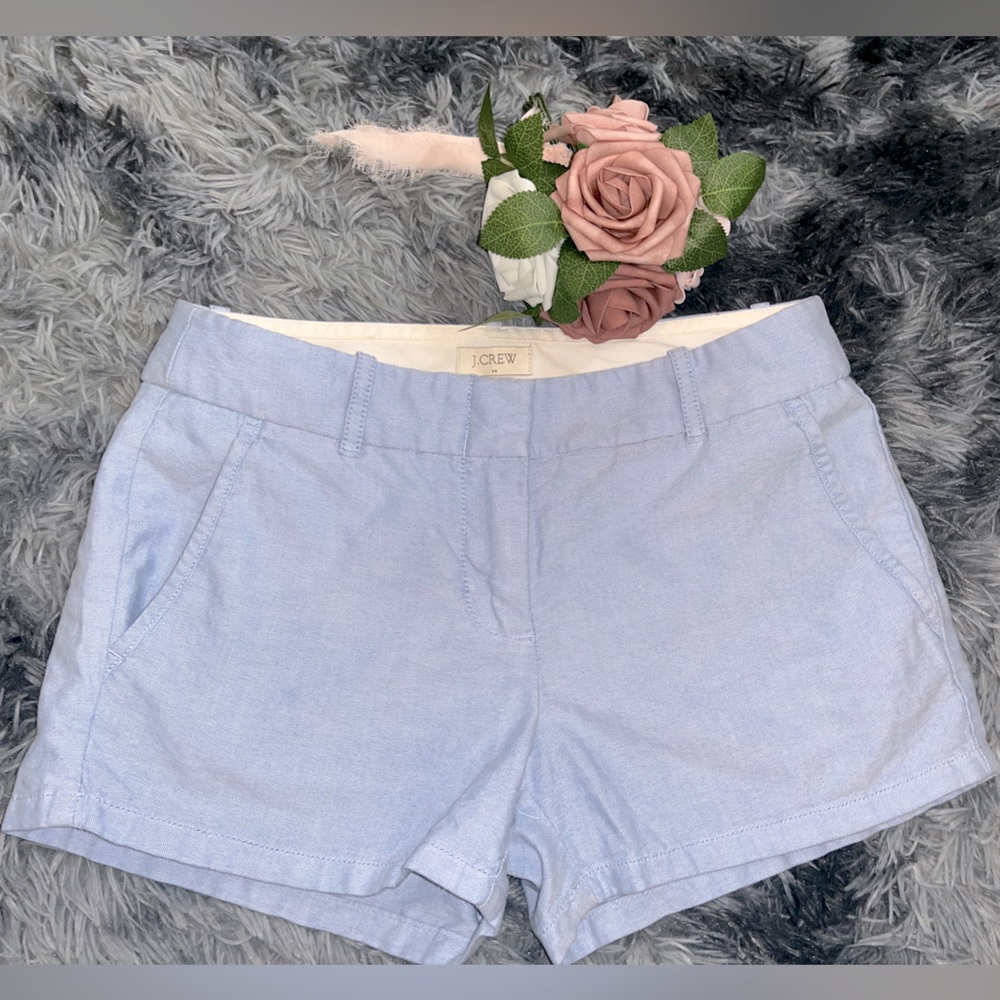 • J.Crew 3" Blue Oxford Short New Without Tags